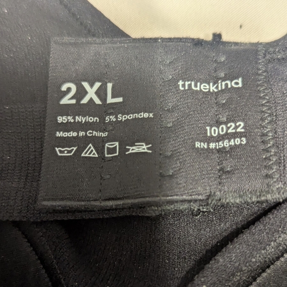 TRUEKIND By Shapermint | Women's Daily Comfort Wirefree Shaper Bra | Blk |  2XL - Picture 3 of 6